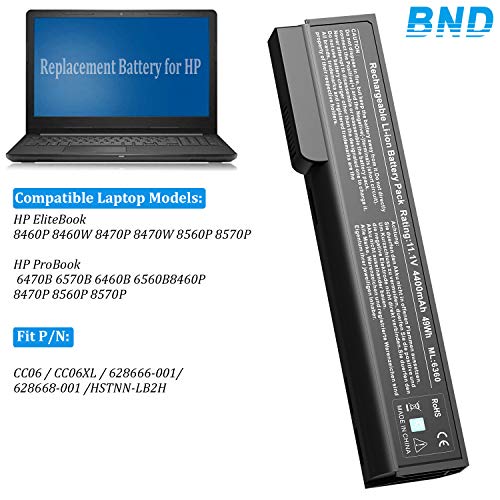 11.1v 55wh Orijinal 6 Cep Dizüstü Hp Için Batarya Elitebook 8460p Probook 6360b