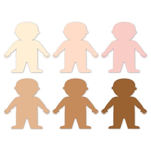 CTP Multicultural People 6" Cut-Outs Learning Décor Accents for Classroom Diversity (Creative Teaching Press 10592)