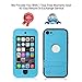 Waterproof Case for iPod 5 iPod 6,OWKEY Shock Snow Dust Dirty Proof Full-sealed Protective Case Built-in Touch Screen & Kickstand for Both Apple iPod Touch 5th & 6th.