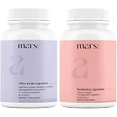 mars by GHC NitroBurn Combo: Powered by Nitric Oxide &amp; Himalayan Berberine | Pack of 1 | 120 Capsules