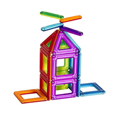 Guidecraft PowerClix Frames 74-Piece Set - Magnetic STEM Building Toys For Kids