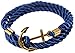 Hallery Alloy DIY Twining Weave Gilded Anchors Rope Bracelets