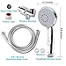 Chrider Handheld Shower Head with Hose, 5 Spray Setting Hand Held Shower Head with Pause Switch, 4.3