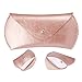 LAPOND 4 in 1 Bundle 13 Inch Laptop Sleeve Case for MacBook Air and MacBook Pro 13.3 Inches (4 in 1 Bundle, Rose Gold/Pink)