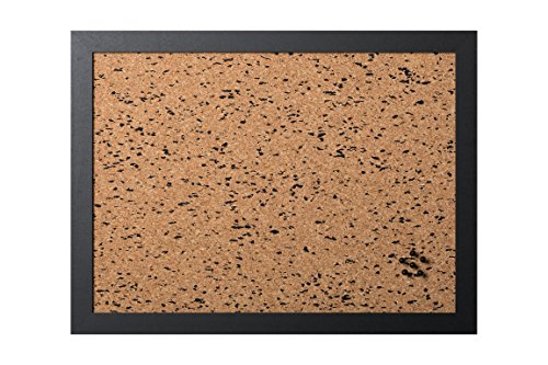 Bi-Office, Notice Board B&W, Cork with Black EVA inclusions, Black MDF Frame, 60x45cm