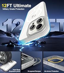 SUCGLES for iPhone 15 Pro Case with MagSafe