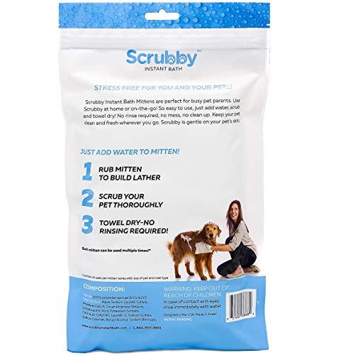 ScrubbyPet No Rinse Pet Wipes- Use for Pet Bathing, Pet Grooming, and Pet Washing, Simple to Use,Just Lather, Wi - Image 3