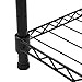 Finnhomy Heavy Duty Wire Shelving Garment Rack for Closet Organizer Portable Clothes Wardrobe Storage with Adjustable Shelves and Hangers,Thicken Steel Tube，Black