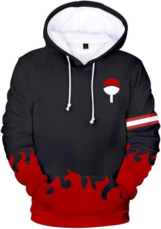 Naruto Hoodie Boy's Girl's Hoodies 3D Funny Printed Long Sleeve Japanese Anime Pullover Sweatshirt with Pocket for Kids 2-13Y Age 2 3 4 5 6 10 11 12