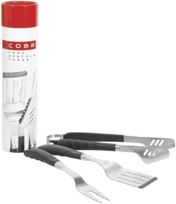 Cobb Grill CO47 47 Barbecue Utensils 3 Piece Set in Beautiful Box