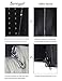 Burvogue Women's Clip&Zip Latex Corset Vest Body Shaper (X-Large, Black)