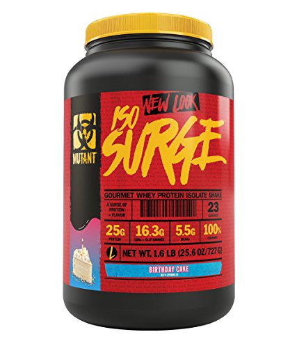 Mutant ISO Surge Whey Protein Powder Acts FAST to Help Recover, Build Muscle, Bulk and Strength, Uses Only High Quality Ingredients, 1.6 lb - Birthday Cake - Thumbnail 7