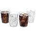 Home-X Crystal Look Plastic Tumbler Glasses. High Ball Glasses (Set of 4)