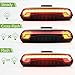 Meilan Smart Bike Tail Light X5 USB Rechargeable with Wireless Remote Turn signals Laser Beams for Moutain Bike,BMX Bike,Road Bicycle and Hybrid Bike 85 Lumens
