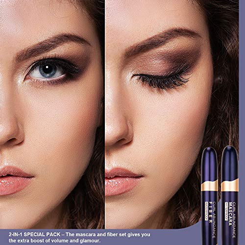 St. Mege, 4D Silk Fiber Lash Mascara and Fiber 2-in-1 Set