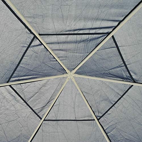 FDInspiration Blue Steel Sun Shade Outdoor Gazebo Canopy Garden Party Tent Awning Patio Shelter w/Netting with Ebook - Thumbnail 3