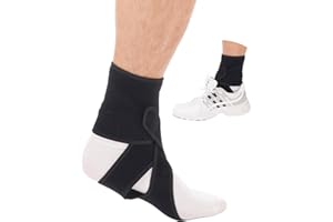 DouHeal AFO Foot Drop Brace, Improve Walking Gait, Effective Relieve Pain, Adjustable Foot Orthosis Brace Support for Sleep, Plantar Fasciitis, Drop Foot Braces For Walking with Shoes (Left)