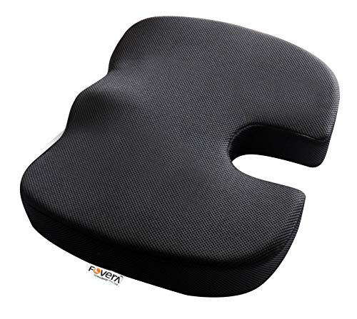 Fovera Orthopedic Memory Foam Coccyx Seat Cushion For Tailbone