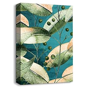 Canvas Wall Art Abstract Geometric Free Life Painting Artwork for Home Prints Framed - 12x18 inches