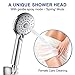 Pressurized Handheld Shower Head Hopopro High Pressure Shower Head Multi-functional Hand Held Showerhead Shower Body Spray Head Against Low Pressure with Skin-care Female Personal Cleaning Function