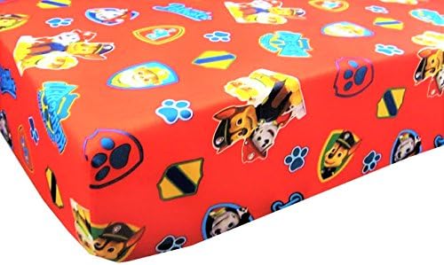 Paw Patrol Here To Help 100% Polyester (FITTED SHEET ONLY) Size TODDLER Girls Kids Bedding