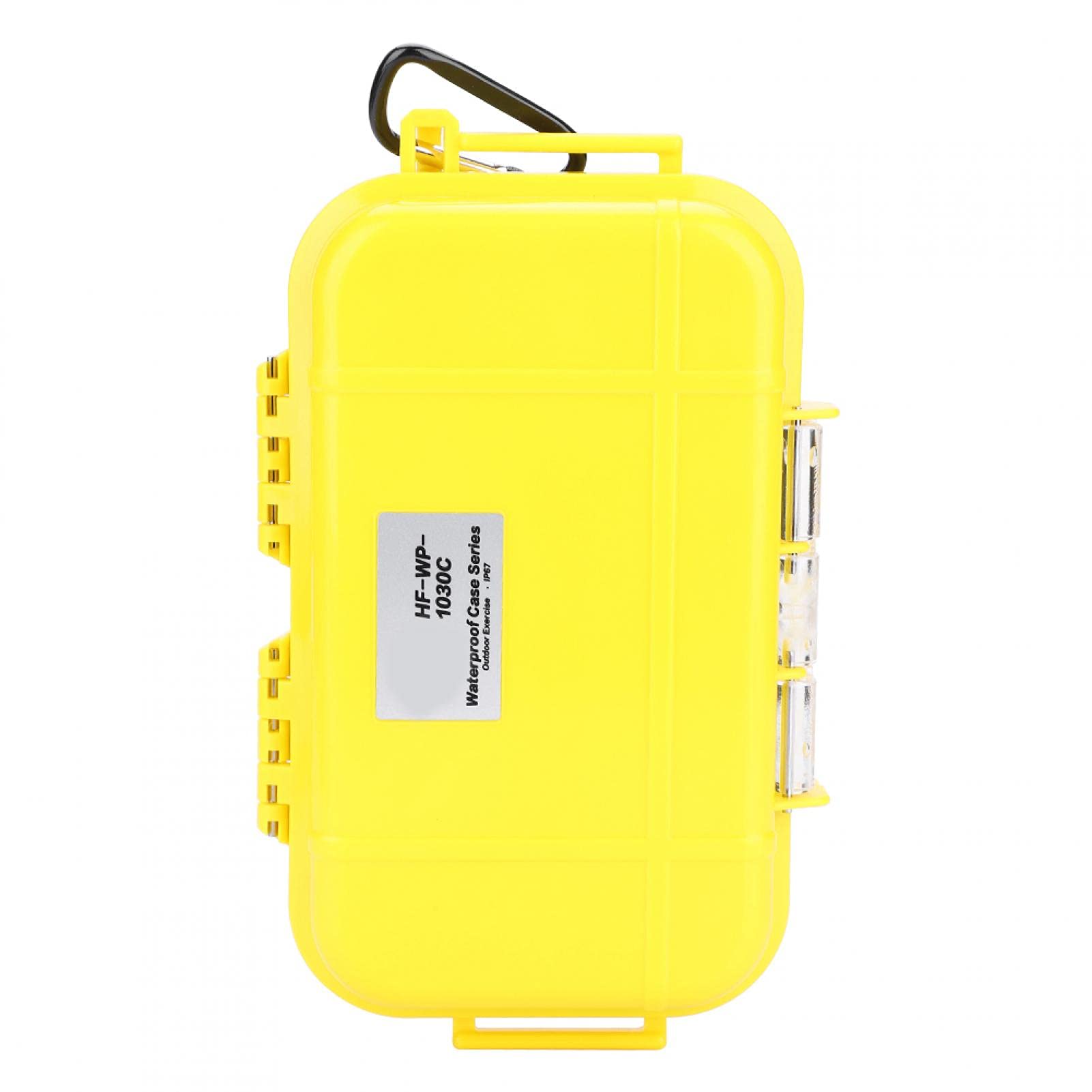 Demeras Shockproof Carry Box Outdoor Survival Shockproof Waterproof Storage Case Airtight Carry Box Container(Yellow)