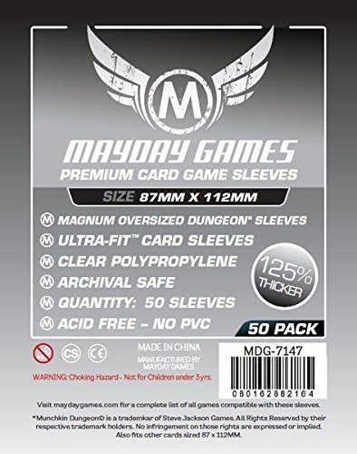 Oversized Dungeon Sleeves(87x112mm)-50 Premium