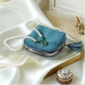 1pc 5-Layer Jewelry Organizer Case,Travel Pouch for Bracelets Bangles Blue