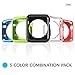 ClockChoice Smartwatch Protective and Bumper Cases, 5 Colorful Combination of Thin, Soft and Light Covers for 42mm Series 1, 2 & 3 Match Your Daily Outfit and Mood, Easy to Install and Perfect Gift