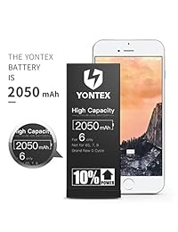 YONTEX Batería de repuesto de iones de litio de alta capacidad con herramientas de reparación y protector de pantalla   10  más capacidad
