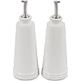 Le Creuset Signature Stoneware Oil & Vinegar set, 10 oz. each, White