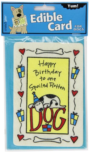 Crunchkins Edible Crunch Card, Birthday Spoiled Rotten Dog