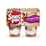 Snack Pack Chocolate Vanilla Pudding Cups, 4