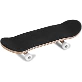 Miskall Professional Mini Fingerboards, Maple Wooden Alloy Fingerboard Finger Skateboards with Box Reduce Pressure Kids Gifts Finger Skateboard