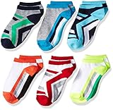 The Children's Place Boys' Big Boys' Bb Athl Ped 6pk, Ruby, Large 3-6
