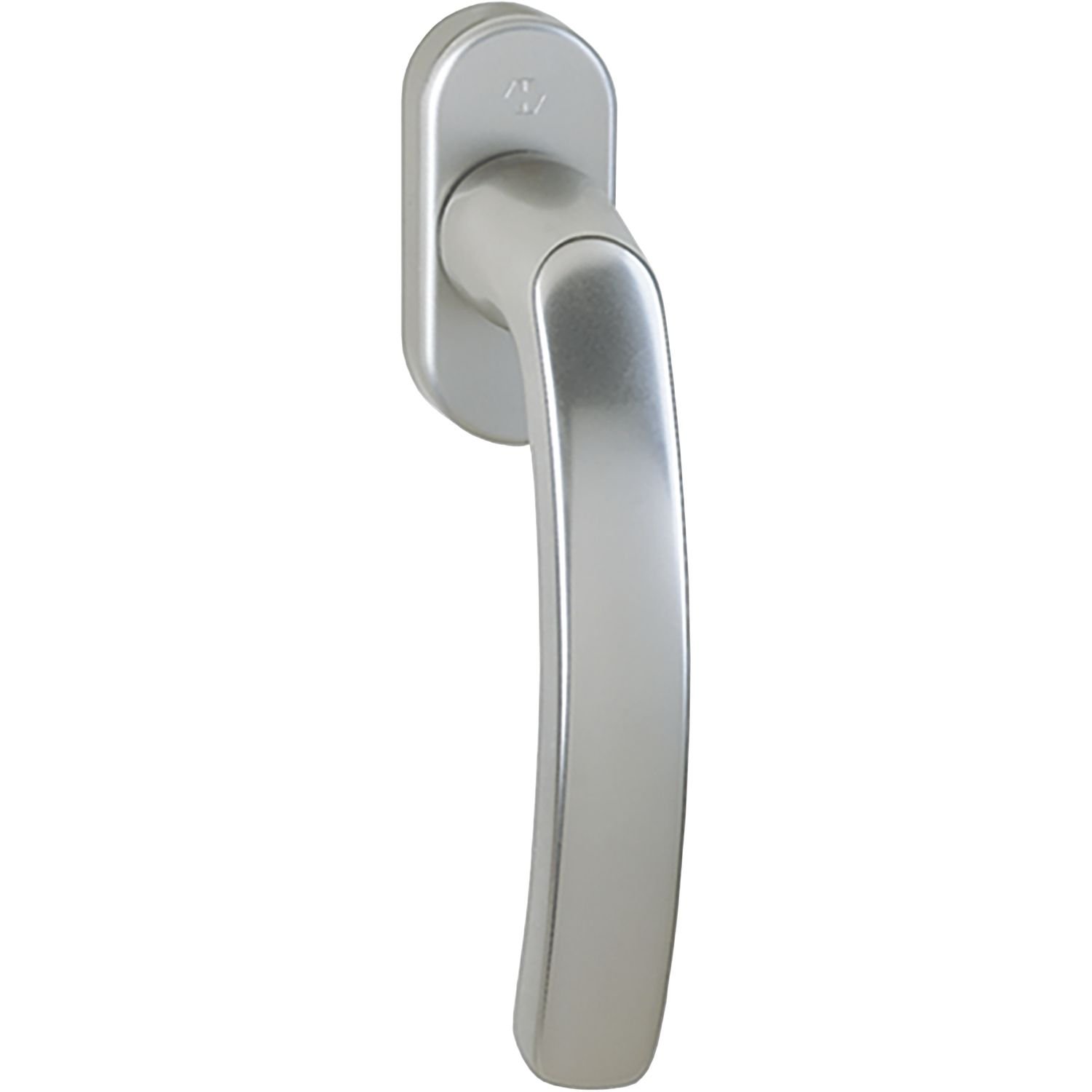 HOPPE Luxembourg VarioFit 10761612 Window Handle 7 mm x 32 mm - 42 mm Anodised Silver
