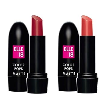 Elle 18 Combo of Color Pop Matte Lip Color Code Red and Rust Rag, 4.3 g