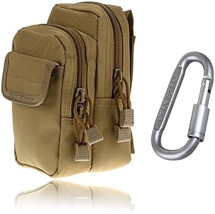 ZJtech Tactical Molle Pouch Water-resistant Compact EDC Pouch for iPhone 7 Plus 6S (ACU)