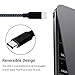 USB Type C Cable, Airsspu 4Pack 3FT 6FT 6FT 10FT Nylon Braided USB A to USB C Charger Cable Fast Charging Cord for Samsung Galaxy S9 S8 Plus Note 8, LG G5 G6 V30, HTC 10, Nexus 5X,Google Pixel XL-Blue