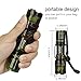 Super Bright LED Tactical Flashlight Zoomable Adjustable Focus 5 Modes Water Resistant Torch Light with Rechargeable 18650 Lithium Ion Battery and Charger for Camping Hiking Hunting Backpacking