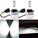 Alla Lighting New CSP Xtremely Bright 9012 HIR2LL LED Headlight Bulbs w/High Power 8000Lm 6500K White Lamps (9012)