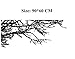 TRURENDI Stunning Tree Branch Removable Wall Art Sticker Vinyl Decal Mural Home Decor (DESIGN 1, 1) OneSize, Black