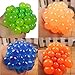 Anti Stress Reliever Grape Ball Hand Wrist Squeeze Toy Squishy Mesh Ball Gift (Blue)