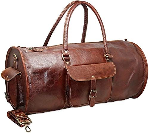 carry on leather duffle bag