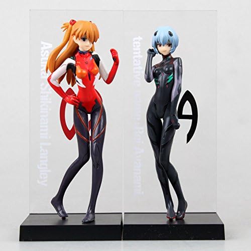 TONGROU Anime EVA Asuka Shikinami Langley &amp; Rei Ayanami PVC Figure New In Box