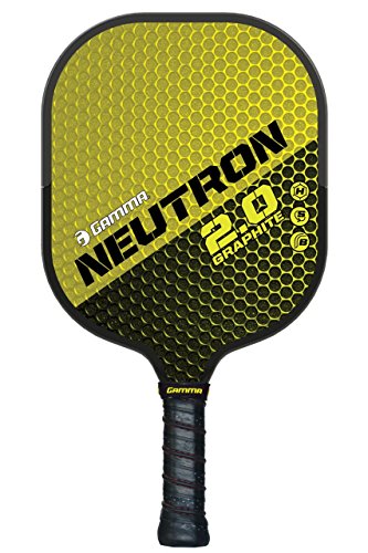 GAMMA Sports 2.0 Pickleball Paddles: Neutron 2.0 Pickleball Rackets - Textured Graphite Face - Mens and Womens Pickle Ball Racquet - Indoor and Outdoor Racket - Yellow Pickle-Ball Paddle - 7 oz