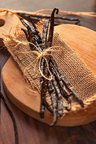 25 Organic Madagascar Whole Grade A Vanilla Pods for Vanilla Extract and Baking