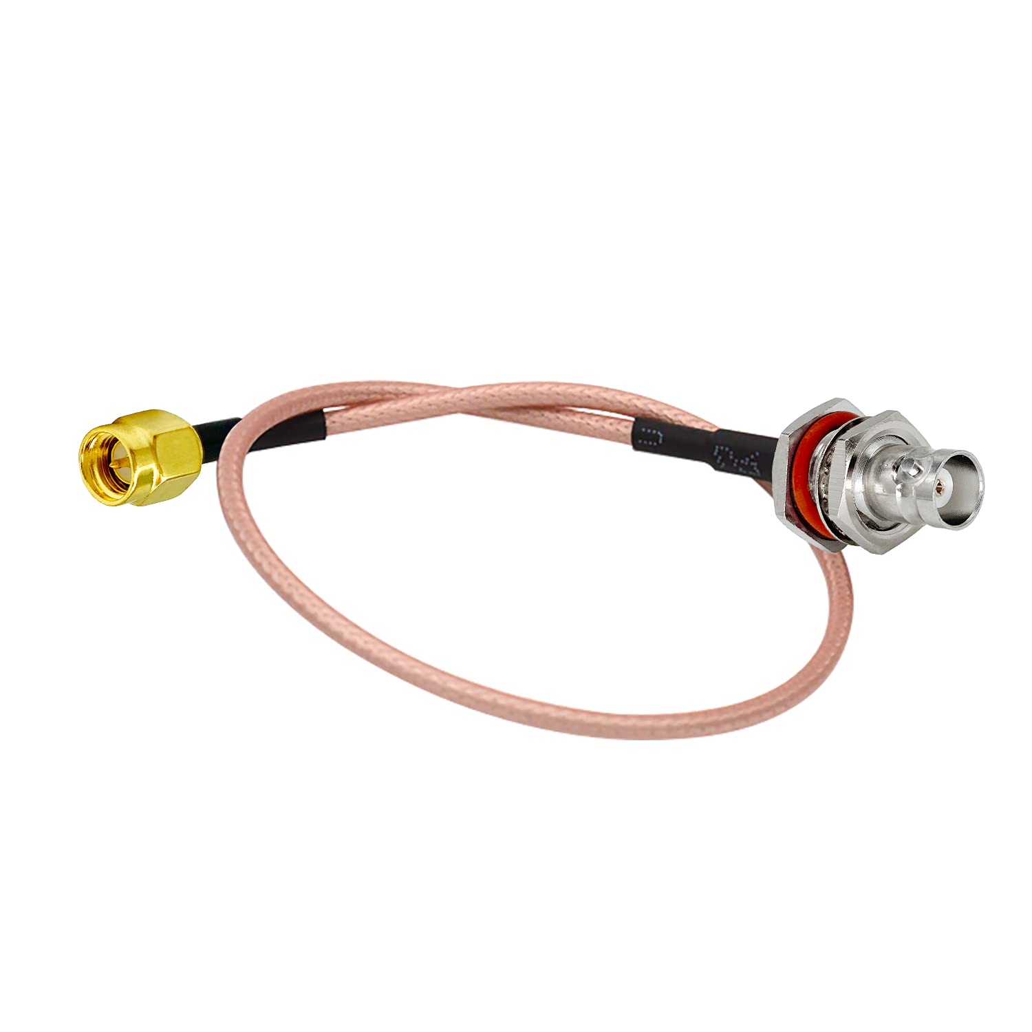 Vecys SMA Male to BNC Female RF Coaxial Cable RG316 30cm/12in for walkie talkie ham radio antennas PC LAN USB Raspberry Pi TYT Icom