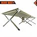 KingCamp Camping Cot Oversized Heavy Duty Folding Bed Anodized Steel Frame with Washable Mildew Resistant Polyester Fabric, Support 300 lbs Carry Bag Included, 81 x 30 x 18 inches