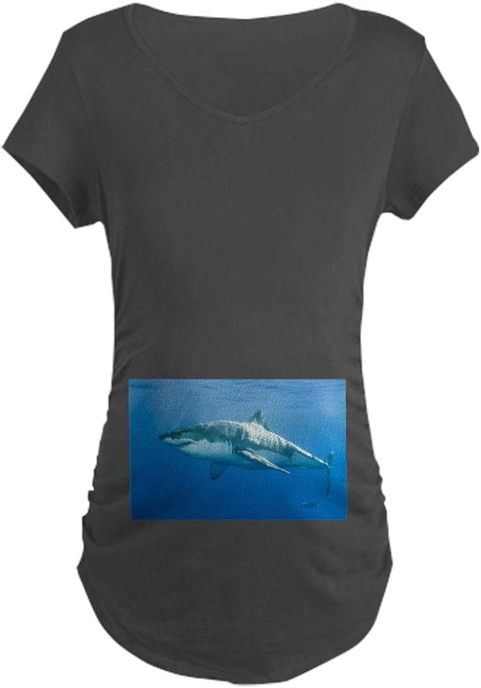 CafePress Great White Shark Dark Maternity T Maternity Tee